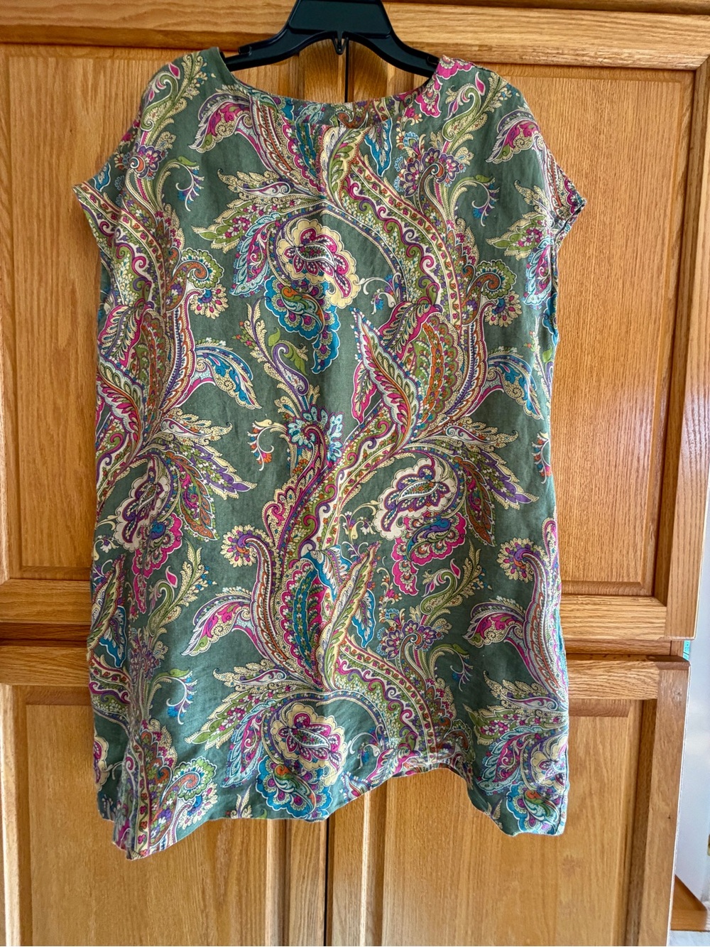 Bryn Walker Size M Linen Paisley Shift dress